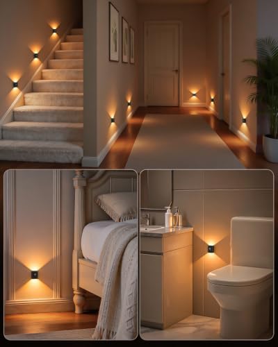 WILLED Rechargeable Motion Sensor Light Indoor,Magnetic Stair Lights 8 Pack
