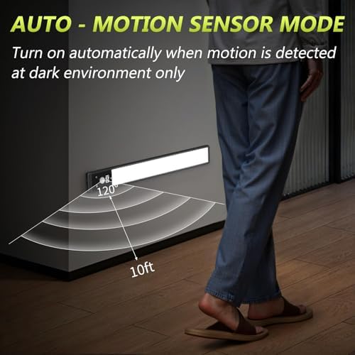 Mpotmiy 4-Pack 12" Wireless Under Cabinet Lights with Digital Display