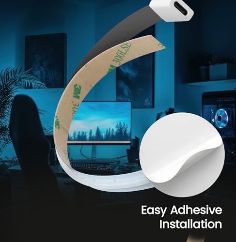 Feit Electric LED Tape Light COB TAPE240/COB/RGB - Color Changing, Remote, Thin 10mm - 20 ft,
