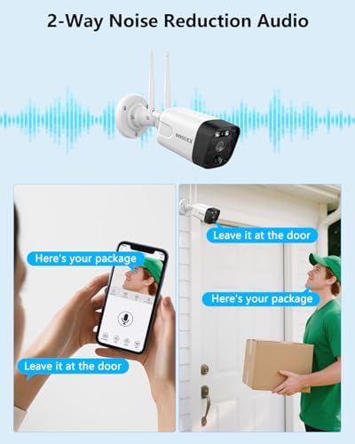 5MP Wireless WiFi Outdoor Security Camera System 4TB HDD 120 Days Storage