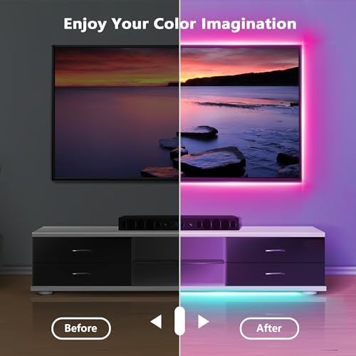 NBBUFF Led Lights for Bedroom 200FT (2 Rolls of 100FT) RGB Led Strip Lights