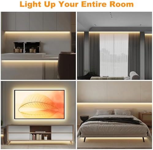 Tatazone WiFi Smart White COB Led Strip Light with Remote