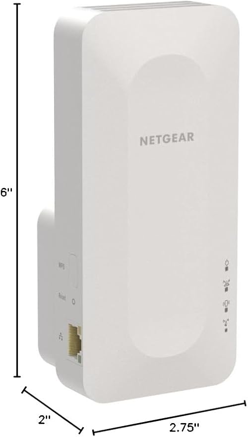 NETGEAR WiFi 6 Mesh Range Extender (EAX15) - Add up to 1,500 sq. ft., 20 Devices with AX1800 Dual-Band Wireless Signal Repeater (up to 1.8 Gbps Speed), WPA3 Security, One Network Name