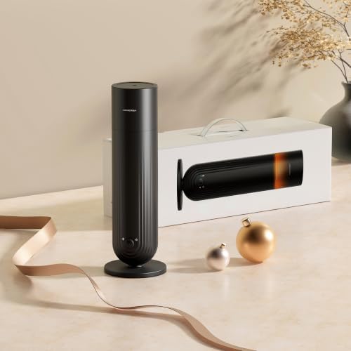 Airversa U1 Smart Tower Waterless Essential Oil Diffuser for Room, Black