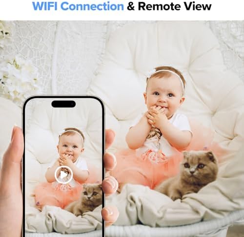 HiSpyCam Full HD 1080p WiFi Security Camera - Wireless Nanny Cam - Night Vision Indoor/Outdoor Use - Local/Cloud Storage
