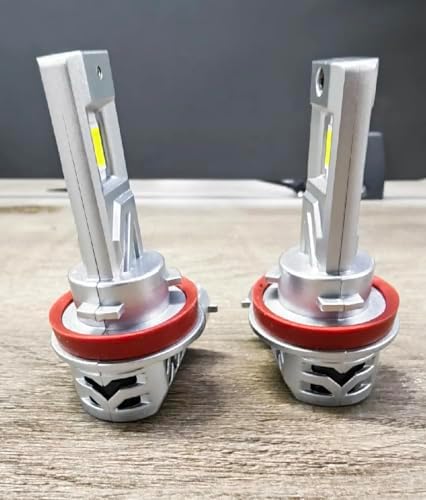 SEALIGHT H11/H9/H8 Light Bulb, 1000% Brighter than Origin, 6500K Output Canbus Ready, IP68 Waterproof, 80000Hrs Lifespan, 1:1 Size Installation, Pack of 2