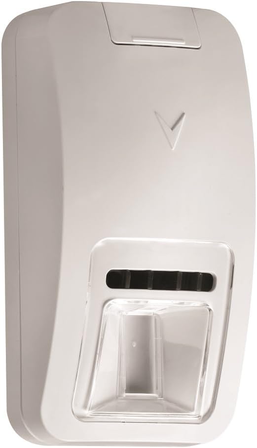 DSC PG9984P PowerG Wireless Dual Tech Motion Detector with Pet Immunity Up to 85lbs, 49 ft. / 90° Coverage Area, Front and Back Tamper, Anti-Masking Technology, Low Battery Indication