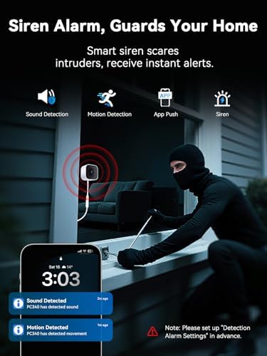 Outinput 3MP 2K No Drill Window Security Camera, 2.4G&5GHz Surveillance Camera with Adjustable View Angle Mount, AI Color Night Vision, Person and Motion Detection, 24/7 Recording, Anti-Glare (2-Pack)