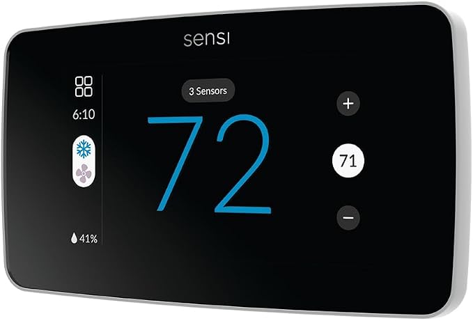 Sensi Touch 2 Smart Thermostat Wi-Fi, Alexa, Energy Star Certified, ST76