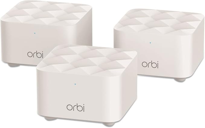 NETGEAR Orbi Whole Home Mesh WiFi System (RBK13) – Router Replacement Covers up to 4,500 sq. ft. with 1 Router & 2 Satellites