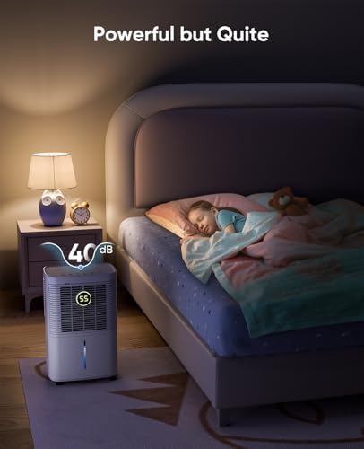 34 Pint Dehumidifier for Basement, 2500 Sq.Ft, Quiet & Powerful