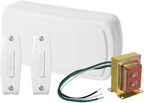 Broan-NuTone Builder Chimes Kit with Two Pushbuttons, 2 Buttons, Non-Lighted