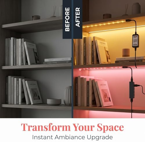 LED Controller with Smartphone App Control, Adjustable Brightness & Speed,5 Second Fast Response, 5-24V Compatible for RGB RGBW Single Color LED Strip, Home Accent Lighting