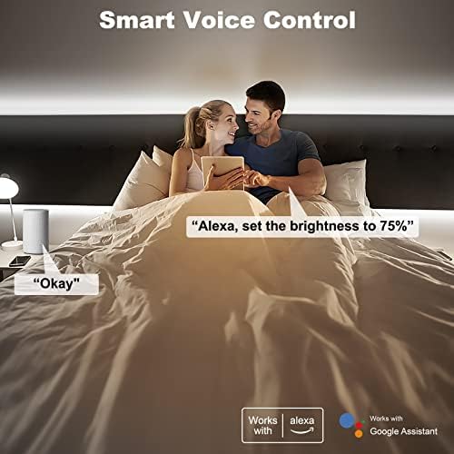Tatazone WiFi Smart White COB Led Strip Light with Remote