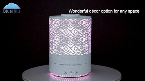 BlueHills 2500 ML XL Essential Oil Diffuser Aroma Humidifier Décor White