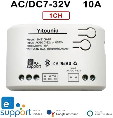 EWeLink 1CH 7-32V WiFi Intelligent Remote Control Relay Switch