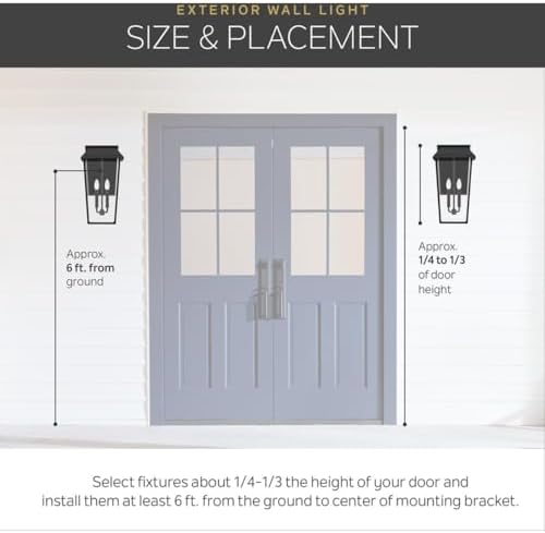 Kichler Salisbury 19.5" 1 Light Outdoor Wall Light with White Linen Glass in Black
