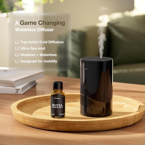 ANZ Waterless Diffuser for Essential Oil for Home, Room, White