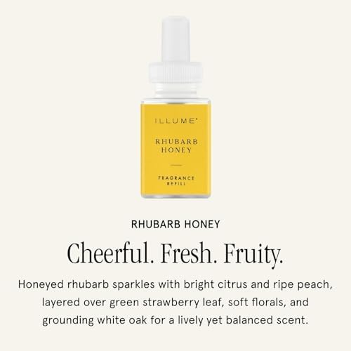 Pura x Illume Home Diffuser Refill, Single Refill, Rhubarb Honey