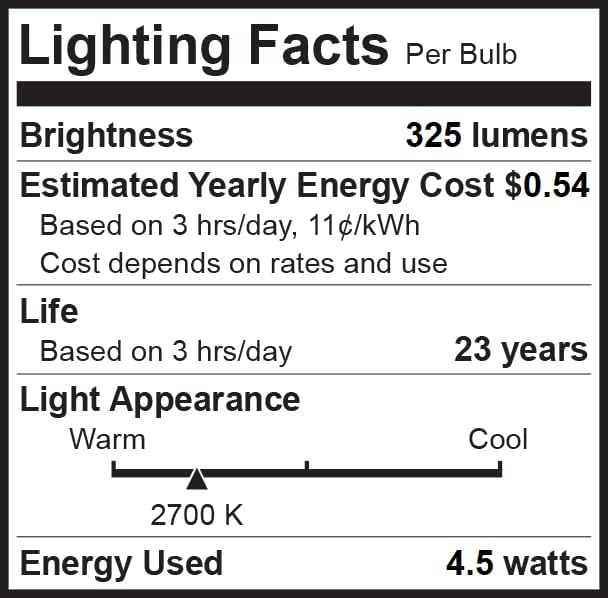 Bioluz LED Light Bulb 40W Candelabra LED Bulbs w/Flame Tip, Dimmable12 Base Candle Light Bulbs 2700K Warm White LED Light Bulb for Indoor/Outdoor Use FCC and UL Listed 12 Pack