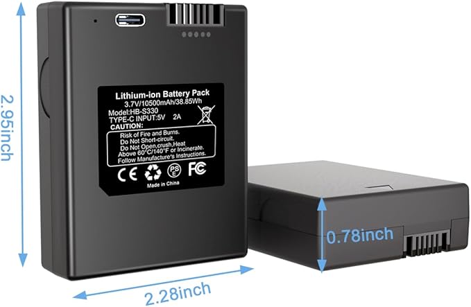Rechargeable Battery for eufy Security Video Smart Lock S330, S230, S231, E330, E31,10500mAh Battery Compatible with eufyCam S4 and Smart Drop