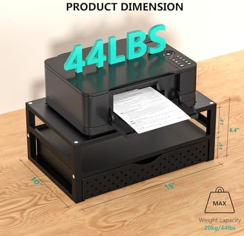 WALI Monitor Stand Riser with Drawer