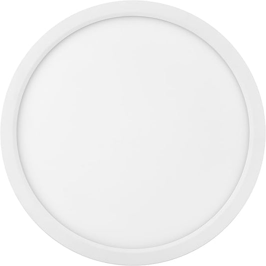 Maxxima 12 in. LED Flush Mount Ceiling Light Fixture - 2300 Lumens, 5 CCT 2700K/3000K/35000K/4000K/5000K, Round Color Selectable Panel Light, Dimmable, Suitable for Bathroom or Shower
