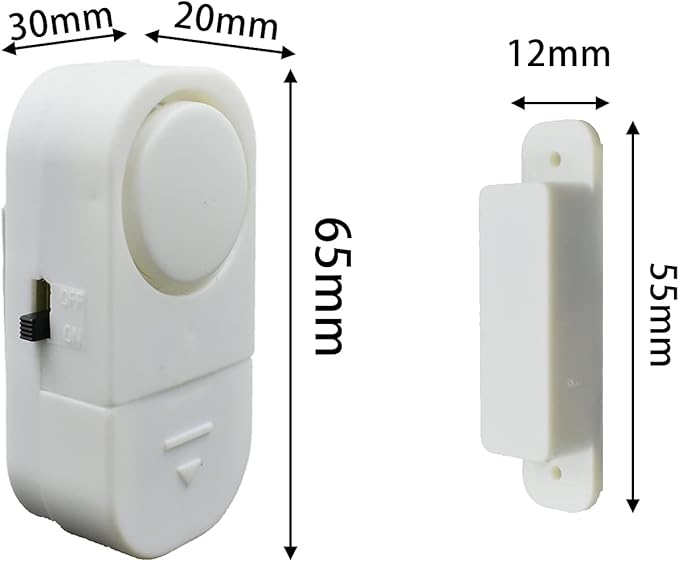 12 Pack Wireless Security Window/Door Alarm, Magnetic Sensor Door Window Burglar Alert Alarm Pool Alarms Super Loud for Home, Garage, Apartment, Dorm, RV and Office(Include Batteries)