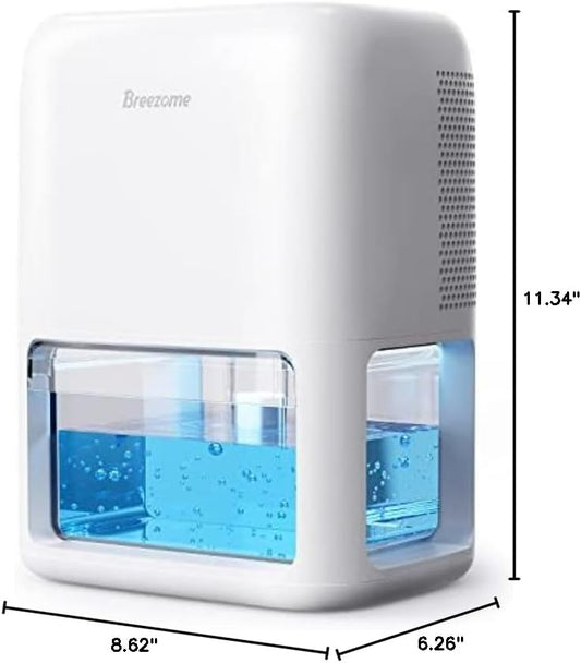 60 OZ Dehumidifiers for Home,Dual-Semiconductor Quiet Dehumidifier with Timer Sleep Mode Auto-Off 7 Colors Light Portable Small Dehumidifiers for Bathroom,Cloakroom,RV,(Pack of 6)