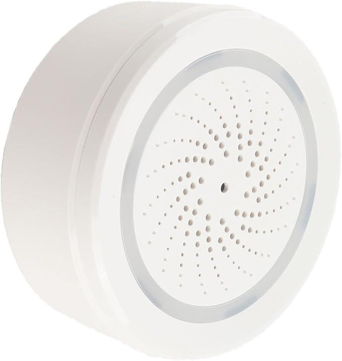 Walfront Smart Security Alarm Wireless Home Alarm System with 90dB Siren 18 Tones APP Control 2.4GHz for Burglar Door Sensor Motion Detector (WiFi)