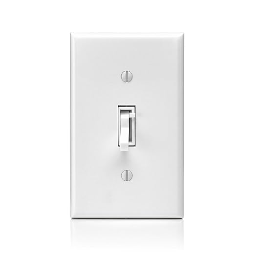 Leviton Toggle Slide Dimmer Switch for Magnetic Low Voltage, LED, Halogen and Incandescent Bulbs, TSM10-1LW, White