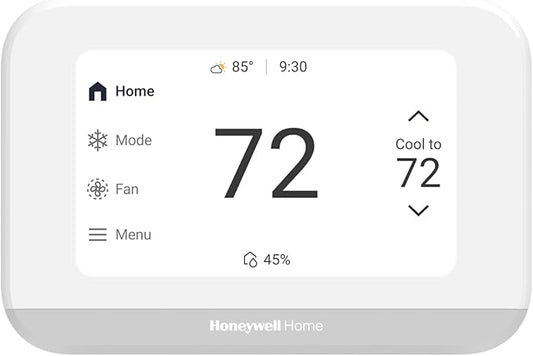 Honeywell Home X7B Smart Thermostat with Humidity Monitoring and Customizable Touchscreen Display, White