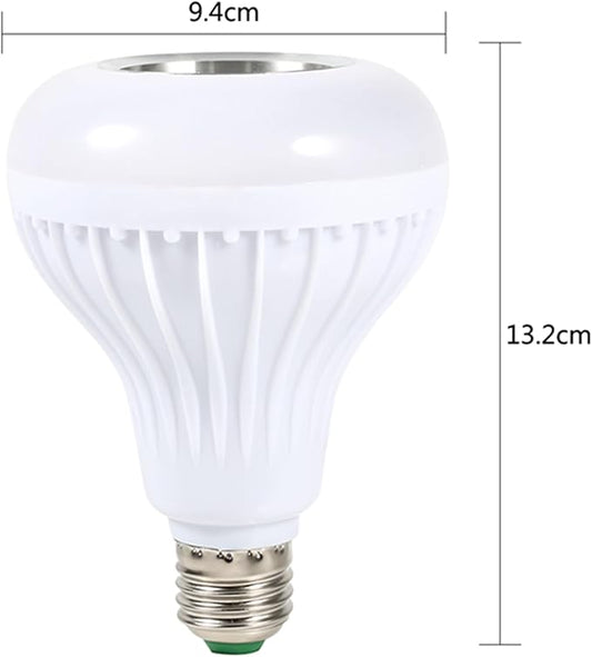 FTVOGUE LED RGB Bulb Light Smart Bluetooth Music Audio Speaker Changing Color Lamp E27 12W with Remote for Living Room Bathroom