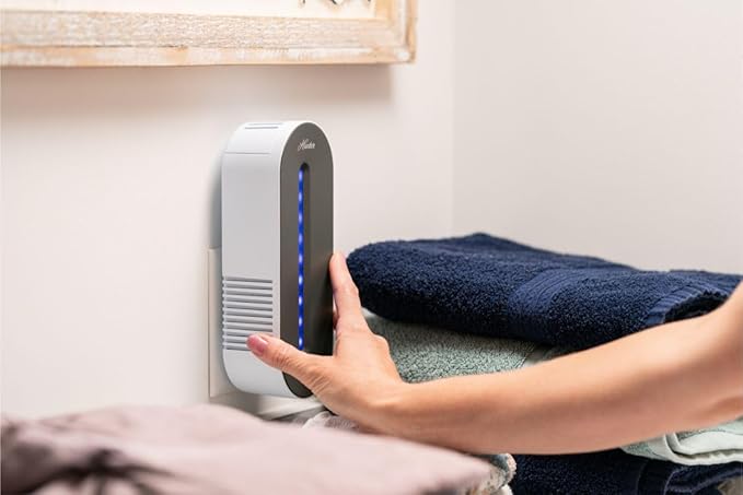Hunter Plug-in UV Air Sanitizer, White – Whisper Quiet UV-C Air Sanitizer, Matches A Variety of Room Decors and Styles