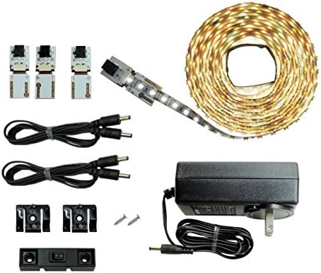 Inspired LED | Lighting | Cut and Connect Series Kit - Ultra Bright | Pure White ~ 4200 K | 9.5ft/ 3M Kit Under Cabinet Lighting | Bookcase Lighting | Accent Lighting | Dimmable