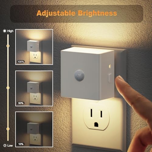 JandCase Motion Sensor Night Light, Night Lights Plug into Wall