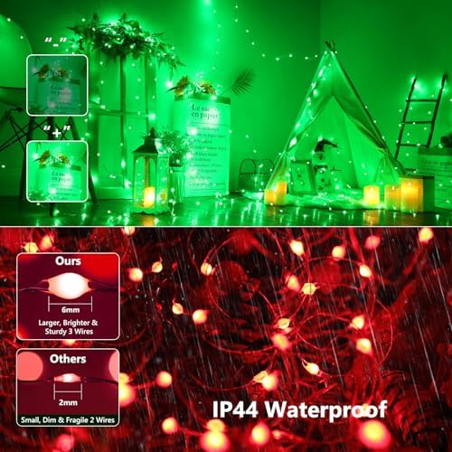 Brizled Color Changing Fairy Lights with Remote, 200 LED for Halloween Xmas