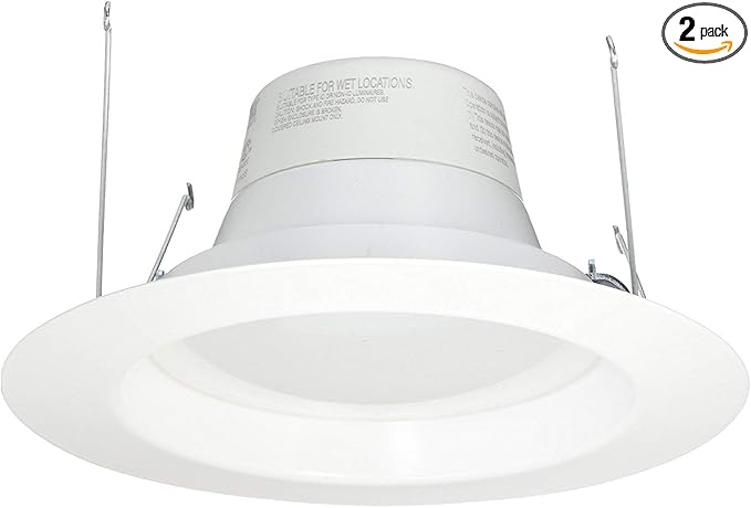 Feit Electric, LED 2 Pack Retrofit Kit, Replaces 5-6 inch, Soft white 2700K, 850 Lumens