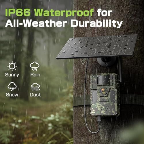 4G LTE Cellular Trail Camera, AI Animal Detection Unlimited Data Plan