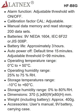 RF EMF Meter HF-B8G High Frequency 10Mhz-8Ghz. Measures Wide-Range Electromagnetic Radiation from Cell Towers-Smart Meters-Wi-Fi-Cordless and Cell Phones-3G-4G-LTE & 5G Networks