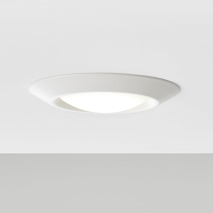 Sea Gull Lighting 14550S-15 Generation Lighting Traverse Lyte Round 6 in. 3000K, Canless Integrated LED Recessed Light, 925 Lumens, 90 CRI, T24 Complaint, Wet Rated in White Finish (4 Pack)