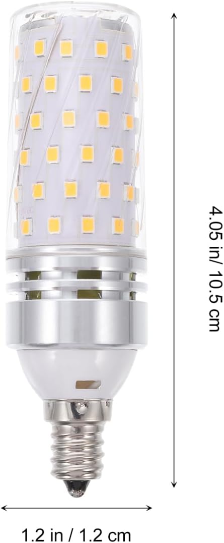 VILLCASE 2-Pack E12 Base LED Light Bulbs, 16W Candelabra LED Light Bulb, 3000K, Replacement for Home Lighting Bedroom Lamp