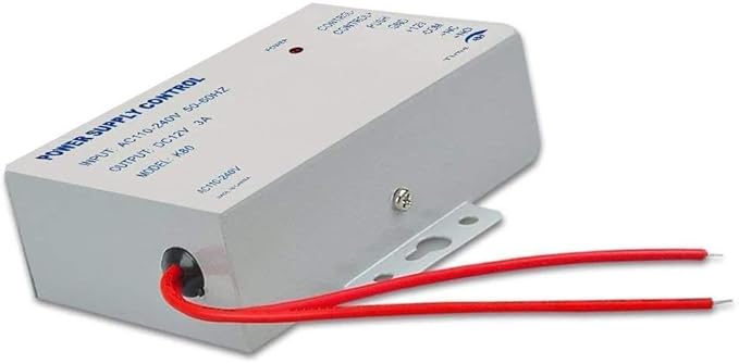 Access Control Power Supply for Door Intercom Doorbell, Various Electronic Door Locks, Video Doorbell System, K80 Power Supply Control Input AC 110-240V to Output DC 12V/3A, Worldwide Voltage