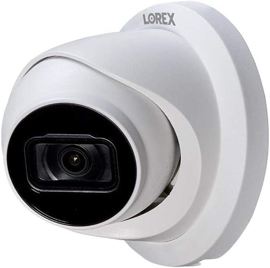 Lorex 4K (8MP) Smart IP Dome Security Camera with Listen-in Audio and Real-Time 30FPS Recording - White