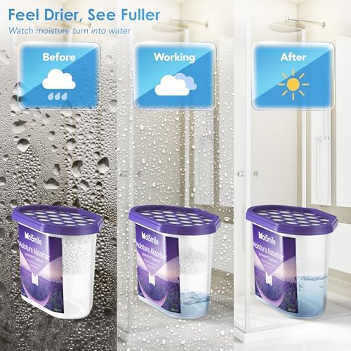 Moisture Absorbers, Lavender Scent Humidity Absorber, 3 Pack, 10.5 oz Boxes