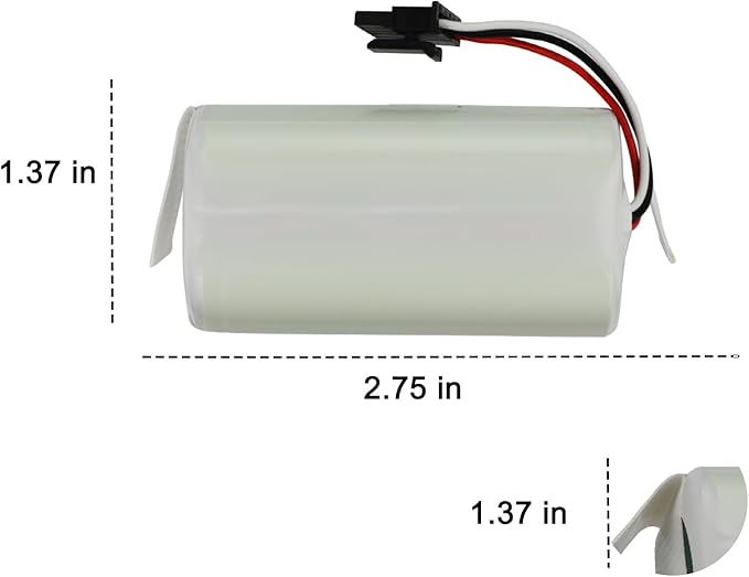 MULS ABL-G Battery for iRobot Ro omba Combo Essential, Combo&Mop Y0110 Y011020 Y0140 Y011040 Y014020 Y011240 Vac Q011 Q011020 Q0120 Q012020 RVG-Y1 RCC-Y1 Robot Vacuum Mop Combo Cleaner 14.4V 2800mAh