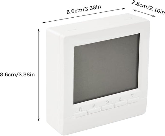 Flylin Week Programmable Thermostat, Digital LCD Display 0-95