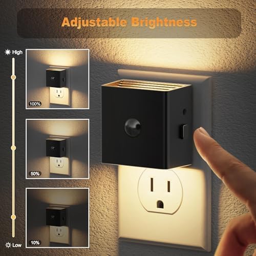 JandCase Motion Sensor Night Light, Night Lights Plug into Wall