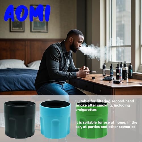 Personal Smoke Air Filter to Trap Odor & Smell, Green Smoke Filter
