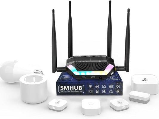 SMLIGHT SMHUB Zigbee Smart Home Integrated Device Controller Coordinator Matter Bridge Triple in One with PoE,Universal Gateway for Home Assistant/Zigbee2MQTT/ZHA (SMHUB)
